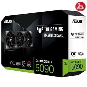 Asus TUF-RTX5090-O32G-GAMING 32GB 512Bit GDDR7 DP/HDMI PCI 5.0 Ekran Kartı