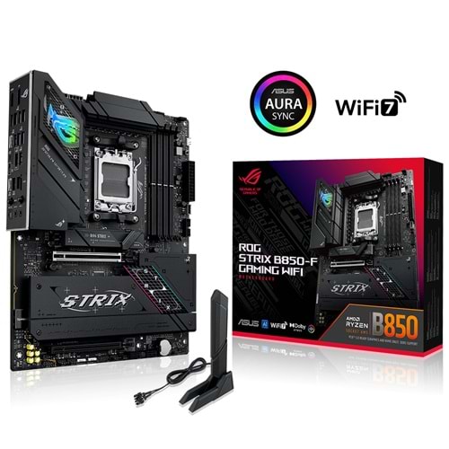 Asus ROG STRIX B850-F GAMING WIFI Amd B850 Am5 Ddr5 8000 Dp Hdmı Anakart