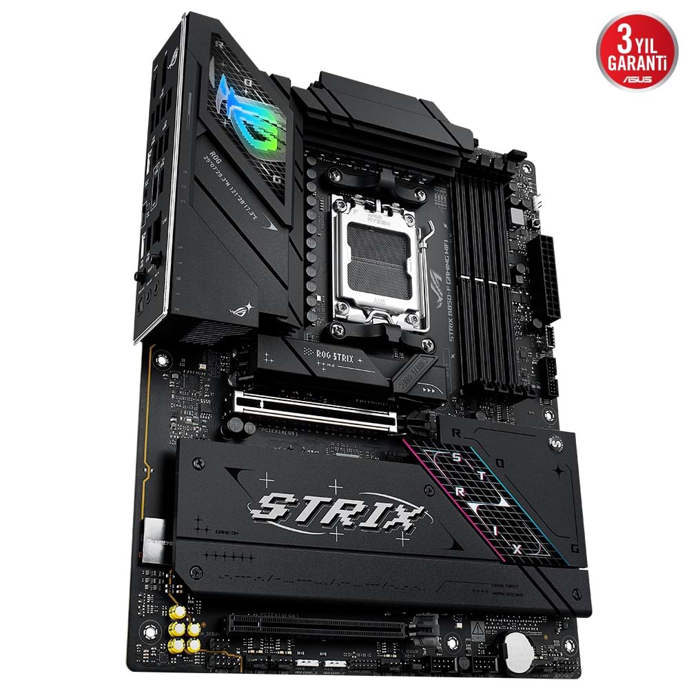 Asus ROG STRIX B850-F GAMING WIFI Amd B850 Am5 Ddr5 8000 Dp Hdmı Anakart