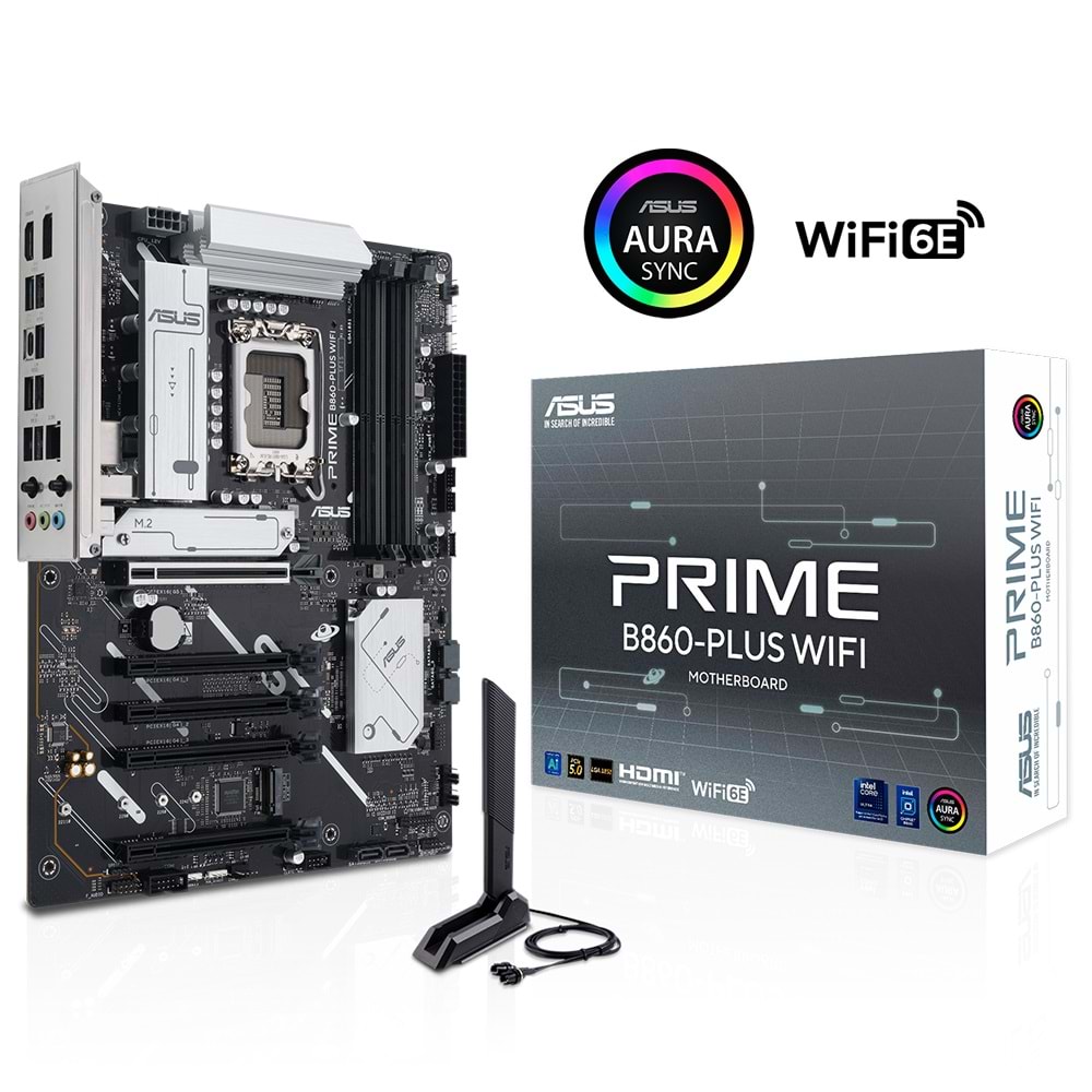 Asus PRIME B860-PLUS WIFI 90MB1K50-M0EAY0 8200 MHz DDR5 Oc Intel Soket 1851 ATX Anakart