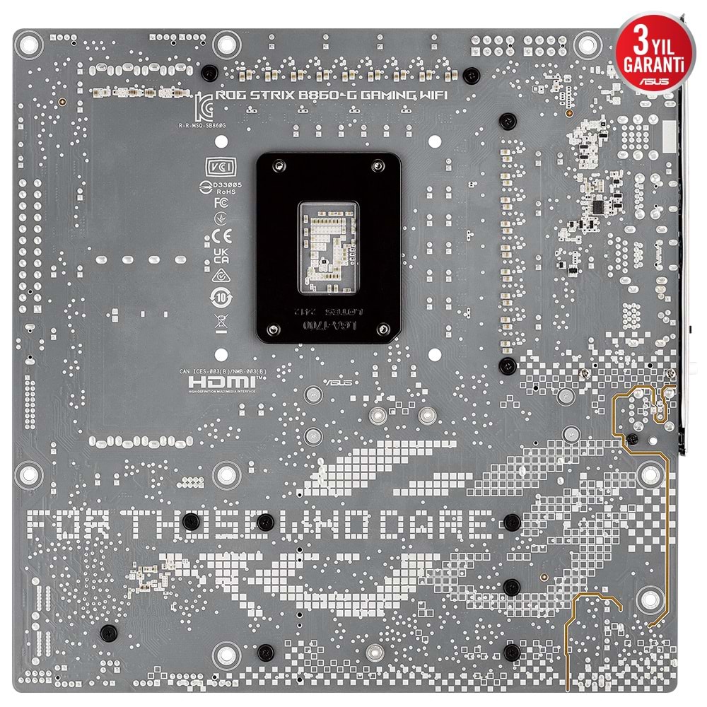 Asus Rog Strix B860-G Gaming WiFi Intel B860 9066 MHz (OC) DDR5 Soket 1851 mATX Anakart