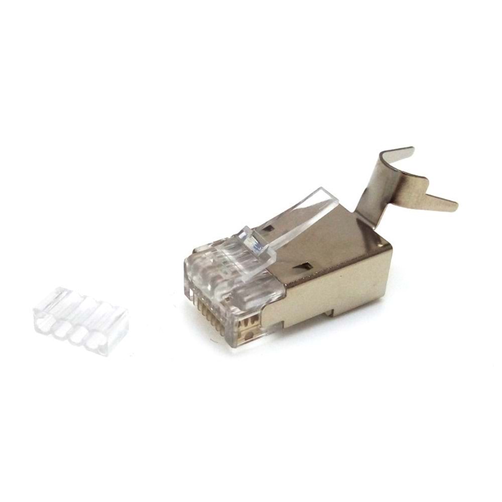 Beek BC-MP6A CAT6A RJ45 8P8C AWG22-23 Kılavuzlu Konnektör (100 lü Paket)