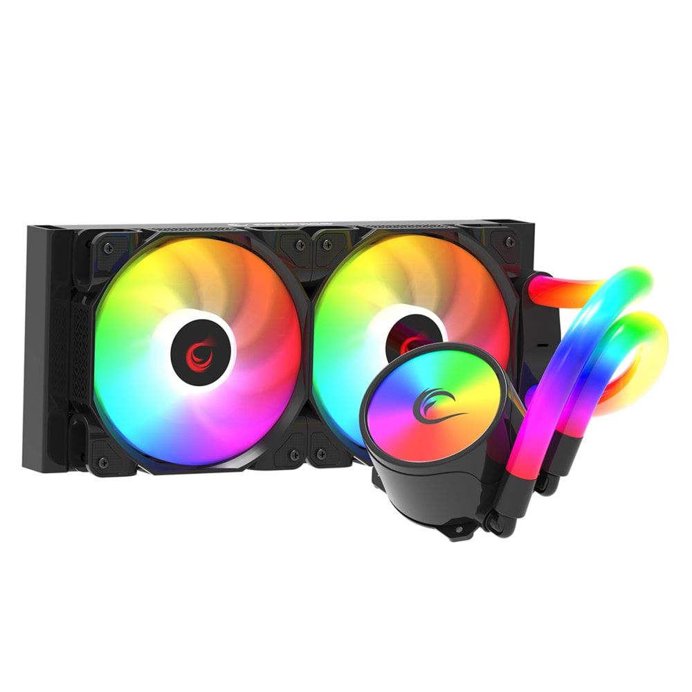 Rampage ICEBLADE-C6 2000RPM AM5/LGA1700 240mm Sıvı Soğutmalı ARGB CPU Fan (Siyah)