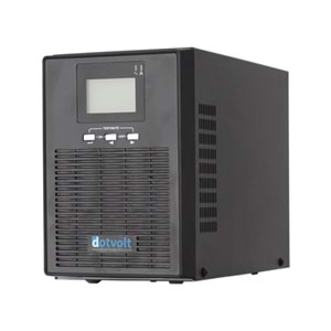 DotVolt 1 KVA / 900 W LCD Tower Online Güç Kaynağı UPS 2 x 9A
