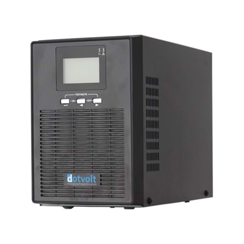 DotVolt 1 KVA / 900 W LCD Tower Online Güç Kaynağı UPS 2 x 9A