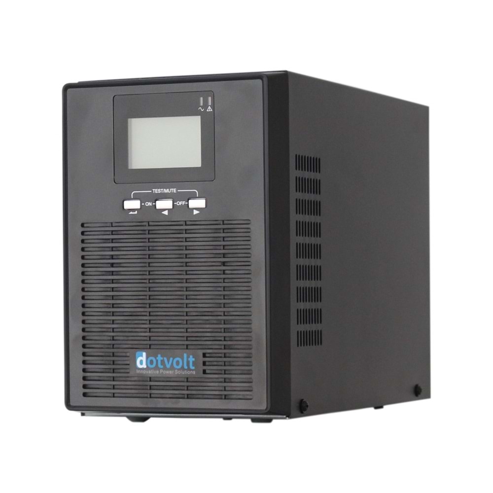 DotVolt 1 KVA / 900 W LCD Tower Online Güç Kaynağı UPS 2 x 7A