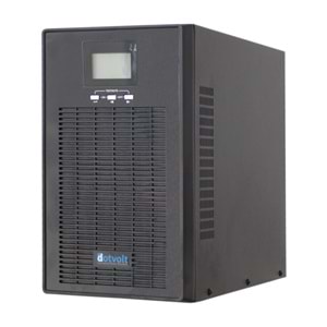 DotVolt 3 KVA / 2700 W LCD Tower Online Güç Kaynağı UPS 6 x 7A