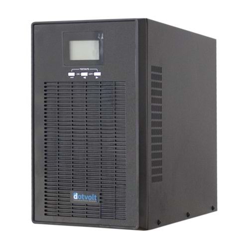 DotVolt 3 KVA / 2700 W LCD Tower Online Güç Kaynağı UPS 6 x 7A