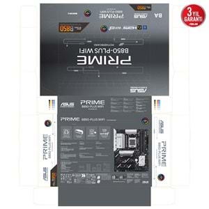 Asus PRIME B850-PLUS WIFI AMD DDR5 M.2 DP/HDMI PCI 5.0 AM5 Anakart