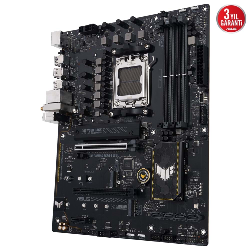 Asus TUF GAMING B650-E WIFI AMD DDR5 M.2 DP/HDMI PCI 4.0 AM5 Anakart