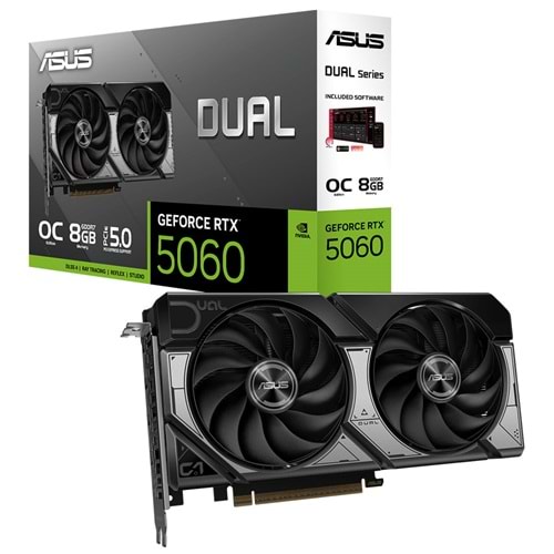 Asus DUAL-RTX5060-O8G 8GB GDDR7 DP/HDMI PCI 5.0 Ekran Kartı