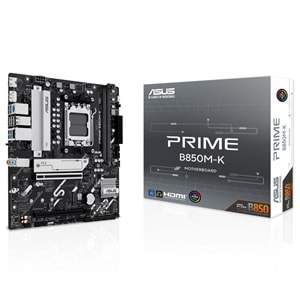 Asus Prime B850M-K Amd B850 Am5 Ddr5 8200 Dp Hdmı Çift M2 Usb 3.2 Anakart