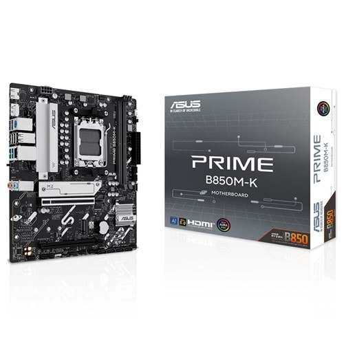 Asus Prime B850M-K Amd B850 Am5 Ddr5 8200 Dp Hdmı Çift M2 Usb 3.2 Anakart