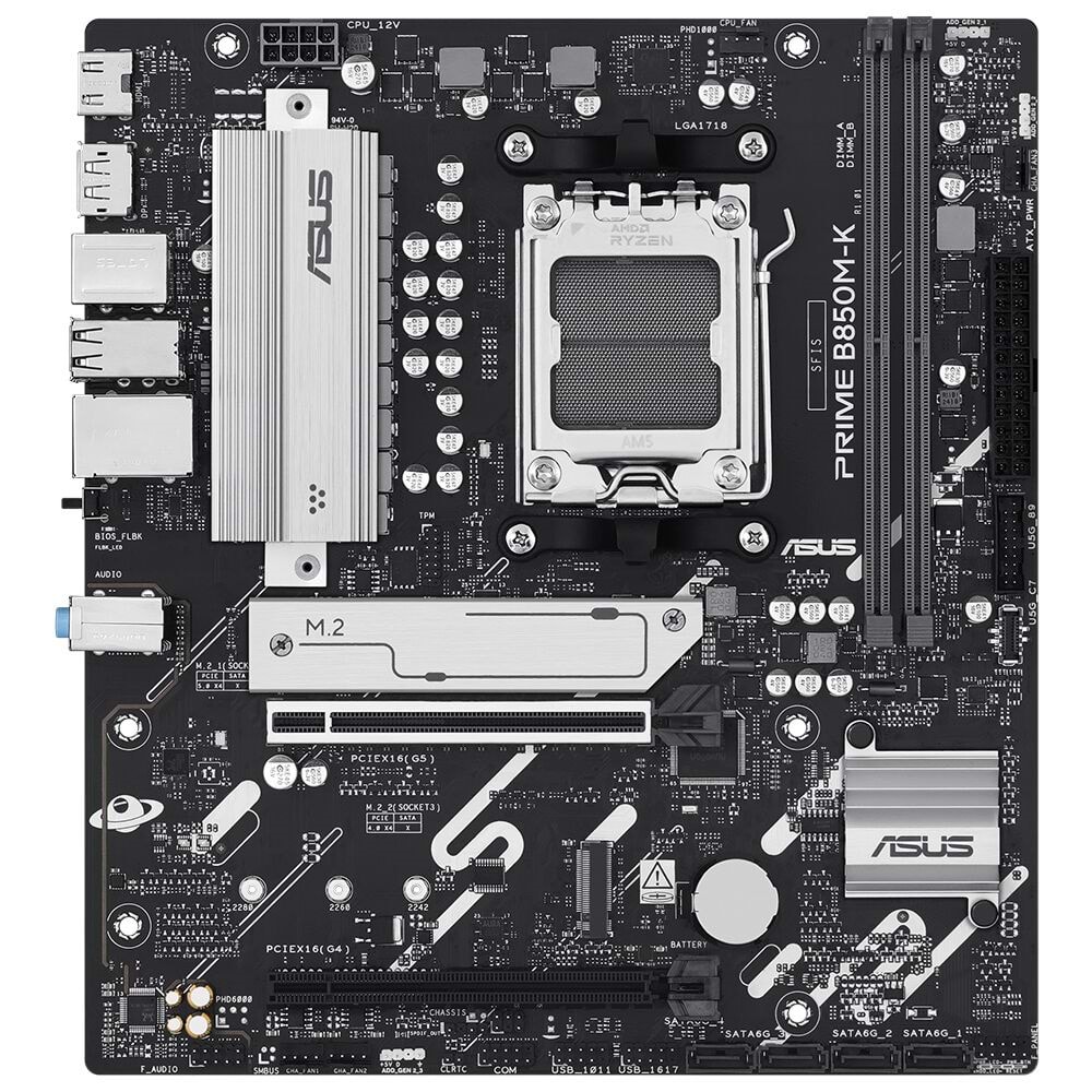 Asus Prime B850M-K Amd B850 Am5 Ddr5 8200 Dp Hdmı Çift M2 Usb 3.2 Anakart