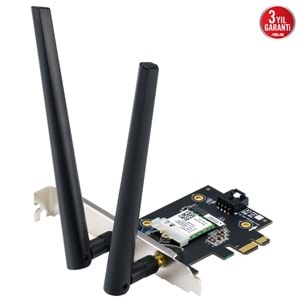 Asus PCE-BE6500 Wi-Fi 7 BE6500 PCIE Kablosuz Adaptör