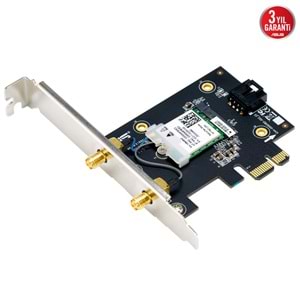 Asus PCE-BE6500 Wi-Fi 7 BE6500 PCIE Kablosuz Adaptör