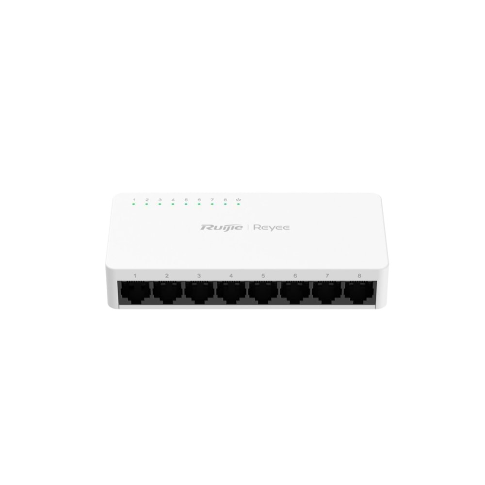 Ruijie Reyee RG-ES08F 8-Port 10/100 Mbps Tak Çalıştır Plastik Kasa Switch