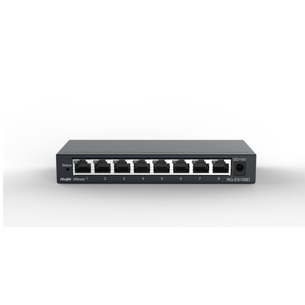 Ruijie Reyee RG-ES108D 8 Port 10/100 Mbps Çelik Kasa Switch