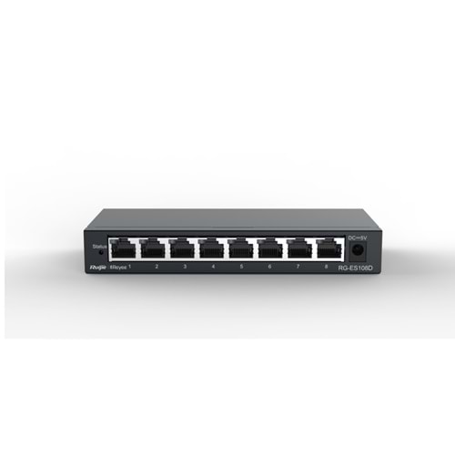 Ruijie Reyee RG-ES108D 8 Port 10/100 Mbps Çelik Kasa Switch