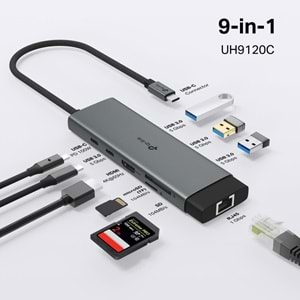 TP-Link UH9120C USB Type-C 9'u 1 arada Hub