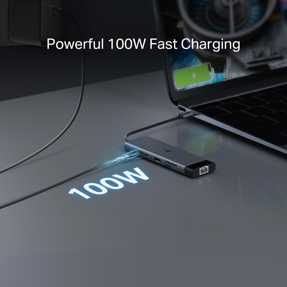 TP-Link UH9120C USB Type-C 9'u 1 arada Hub