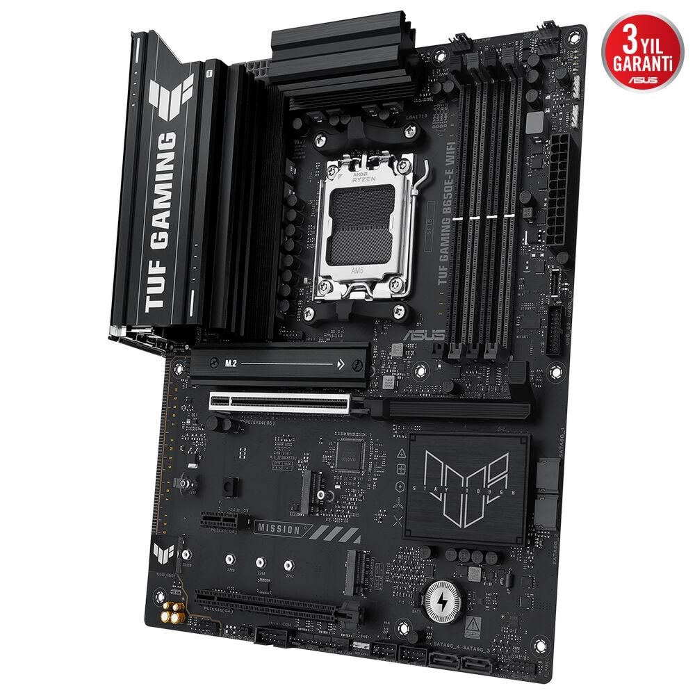 Asus Tuf Gamıng B650e-e Wıfı Amd B650 Am5 Ddr5 8000 Dp Hdmı 3x M2 Anakart