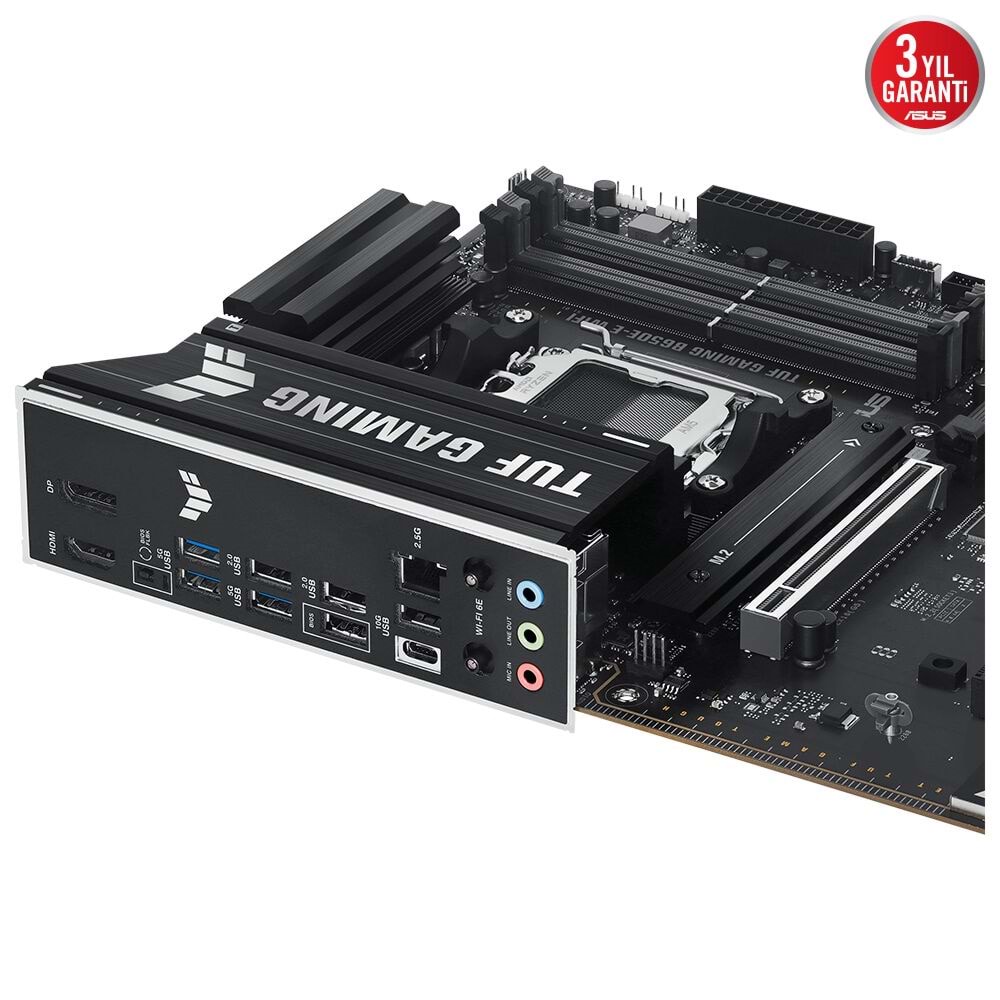 Asus Tuf Gamıng B650e-e Wıfı Amd B650 Am5 Ddr5 8000 Dp Hdmı 3x M2 Anakart