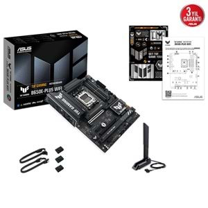 Asus Tuf Gamıng B650e-plus Wıfı6e Ddr5 Hdmı-dp Pcıe 5.0 Am5 Atx Anakart