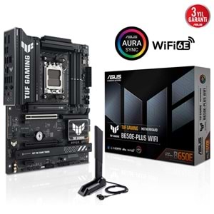 Asus Tuf Gamıng B650e-plus Wıfı6e Ddr5 Hdmı-dp Pcıe 5.0 Am5 Atx Anakart