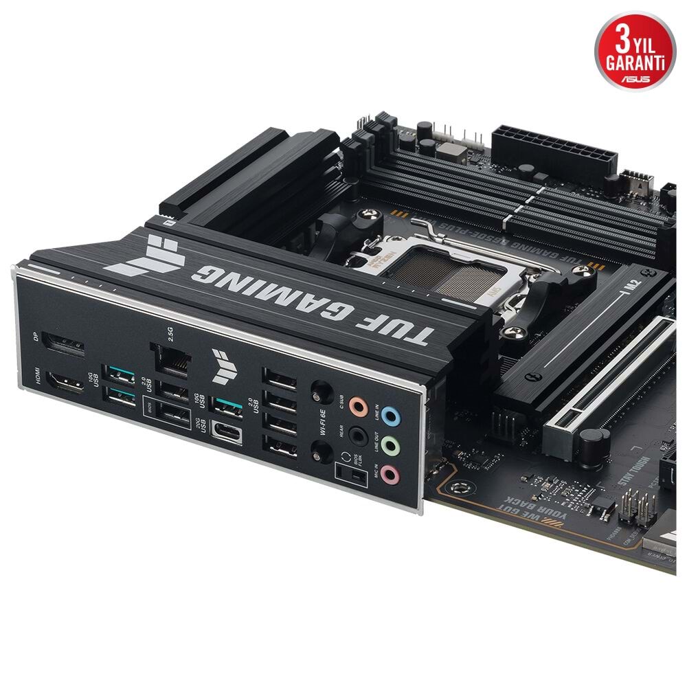 Asus Tuf Gamıng B650e-plus Wıfı6e Ddr5 Hdmı-dp Pcıe 5.0 Am5 Atx Anakart