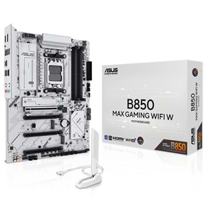 Asus B850 Max Gamıng Wıfı W Amd B850 Am5 Ddr5 8000 Dp Hdmı 3x M2 Anakart