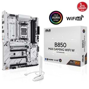 Asus B850 Max Gamıng Wıfı W Amd B850 Am5 Ddr5 8000 Dp Hdmı 3x M2 Anakart