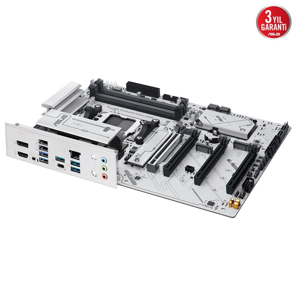 Asus B850 Max Gamıng Wıfı W Amd B850 Am5 Ddr5 8000 Dp Hdmı 3x M2 Anakart