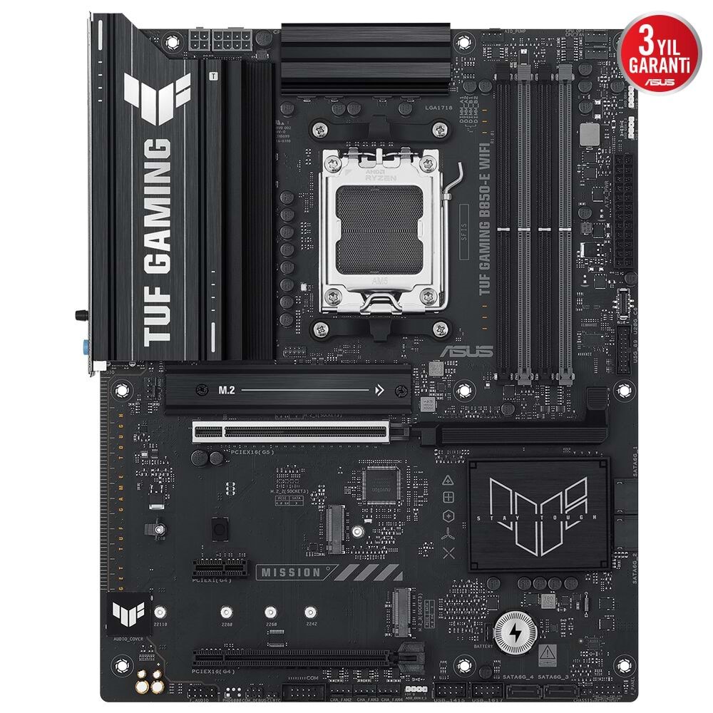 Asus Tuf Gamıng B850-e Wıfı Amd B850 Am5 Ddr5 8000 Dp Hdmı 3x M2 Anakart