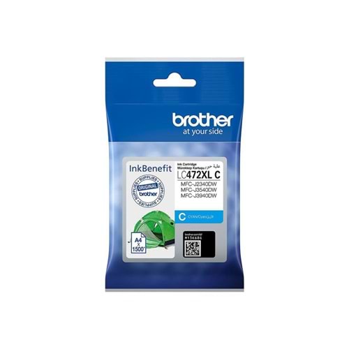 Brother LC472XLC Mavi 1500 Sayfa Kartuş J2340DW, J3940DW