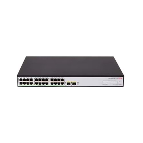 H3C LS-1600V2-26P-HPWR-GL 24 Port 10/100/1000 370W PoE +2SFP Yönetilebilir Switch
