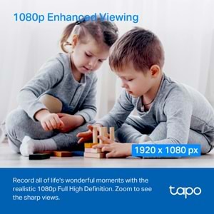 TP-Link Tapo C200C Akıllı Wi-Fi 1080P FHD 360 Derece Hareket Takibi 9M Gece Görüşü Çift Yönlü Ses Güvenlik Kamerası