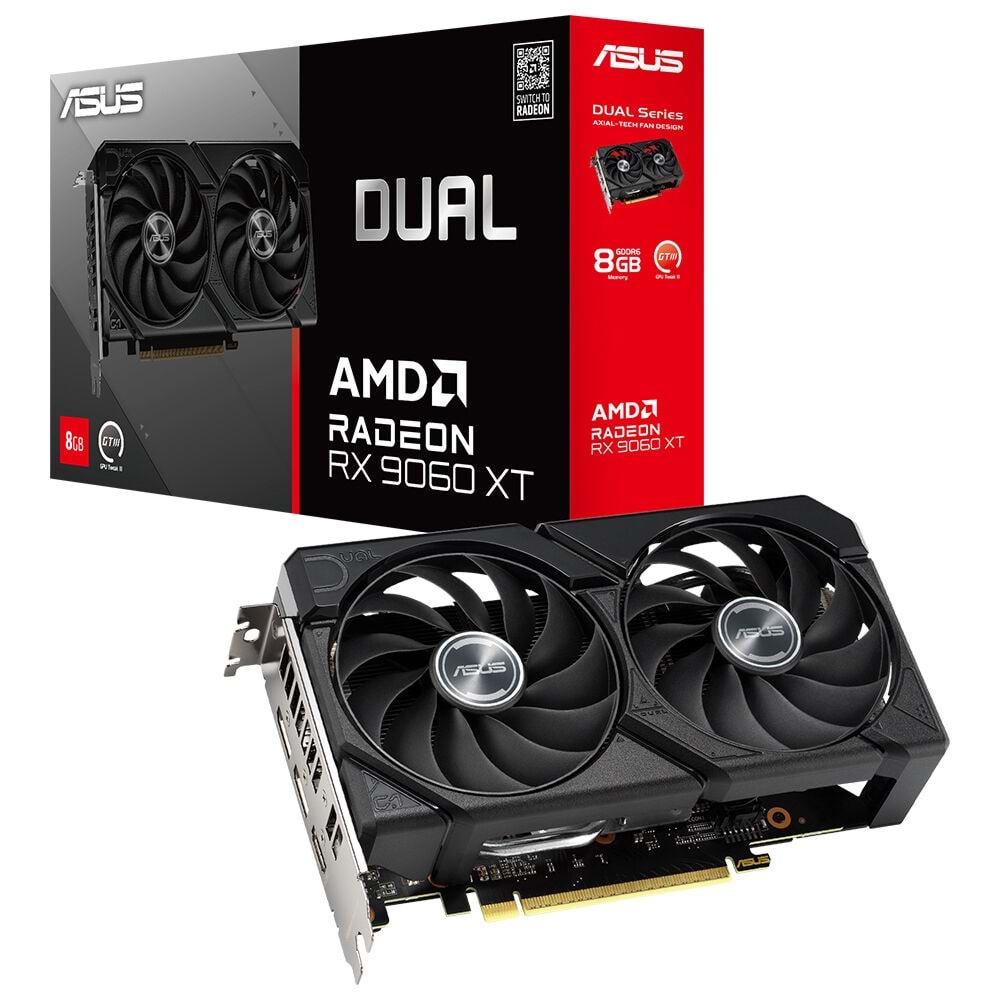 Asus DUAL-RX9060XT-8G 8GB GDDR6 128Bit DP/HDMI PCI 5.0 Ekran Kartı