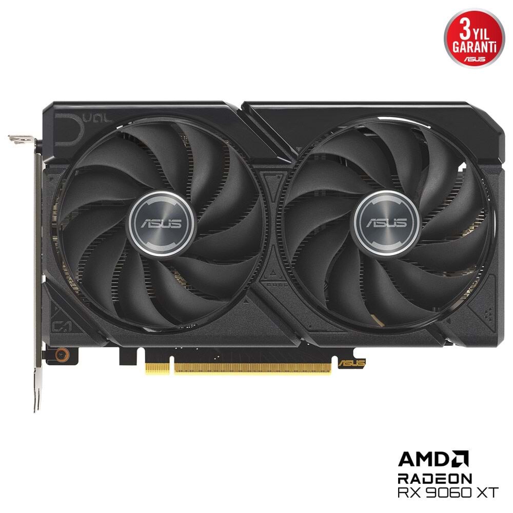 Asus DUAL-RX9060XT-8G 8GB GDDR6 128Bit DP/HDMI PCI 5.0 Ekran Kartı