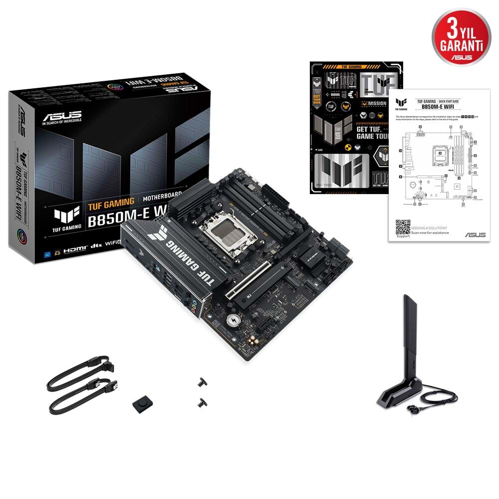 Asus TUF GAMING B850M-E Wi-Fi 6E DDR5 HDMI-DP TYPE-C PCIE 5.0 AM5 Matx
