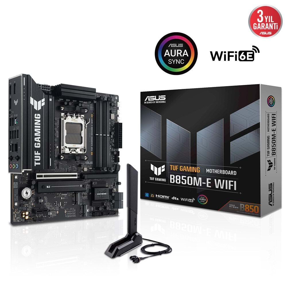 Asus TUF GAMING B850M-E Wi-Fi 6E DDR5 HDMI-DP TYPE-C PCIE 5.0 AM5 Matx