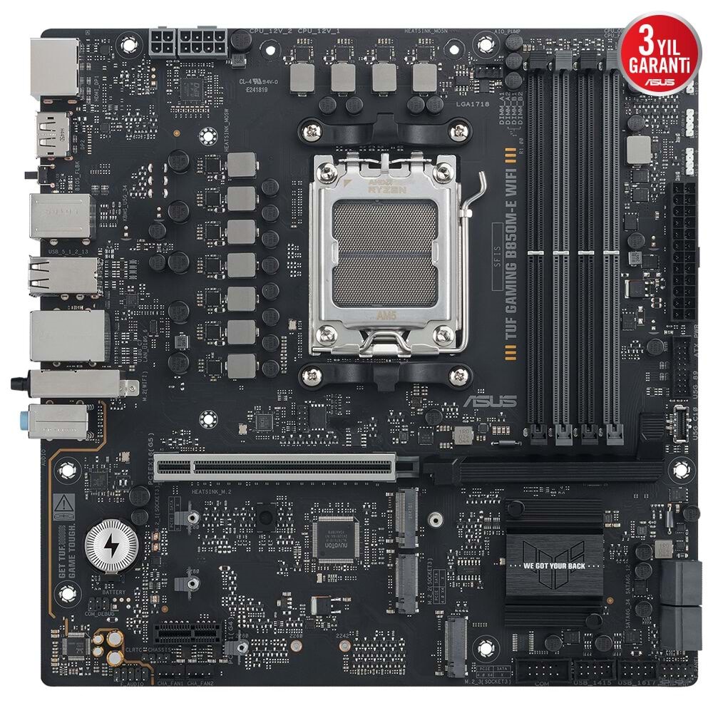 Asus TUF GAMING B850M-E Wi-Fi 6E DDR5 HDMI-DP TYPE-C PCIE 5.0 AM5 Matx
