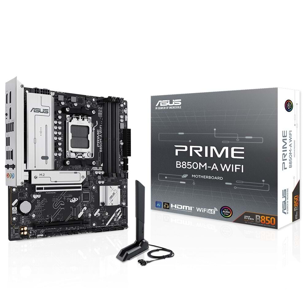 Asus PRIME B850M-A Wi-Fi 6E DDR5 Hdmı-dp Typec Pcıe 5.0 Am5 Matx