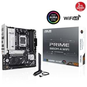 Asus PRIME B850M-A Wi-Fi 6E DDR5 Hdmı-dp Typec Pcıe 5.0 Am5 Matx