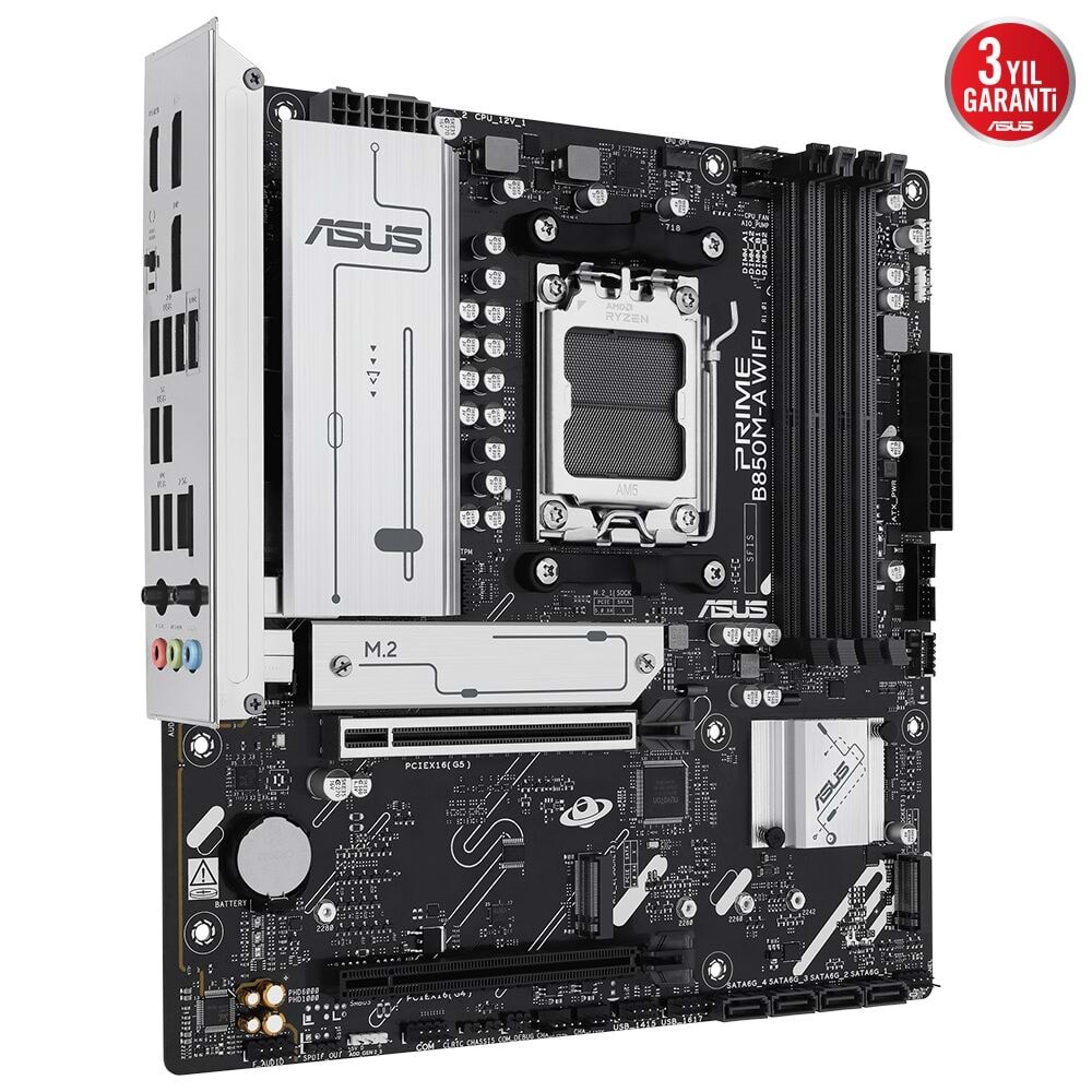 Asus PRIME B850M-A Wi-Fi 6E DDR5 Hdmı-dp Typec Pcıe 5.0 Am5 Matx