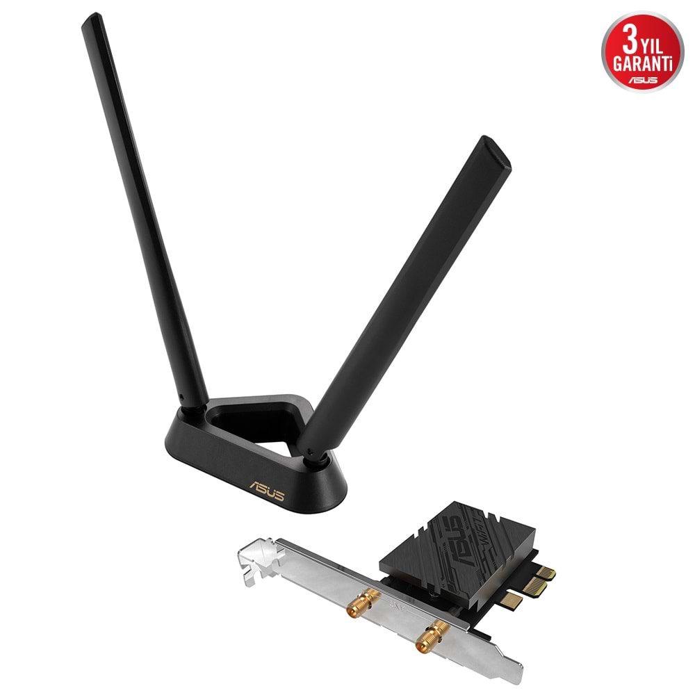Asus PCE-BE92BT Wi-Fi 7 + Bluetooth 6GHz PCI Express Adaptör