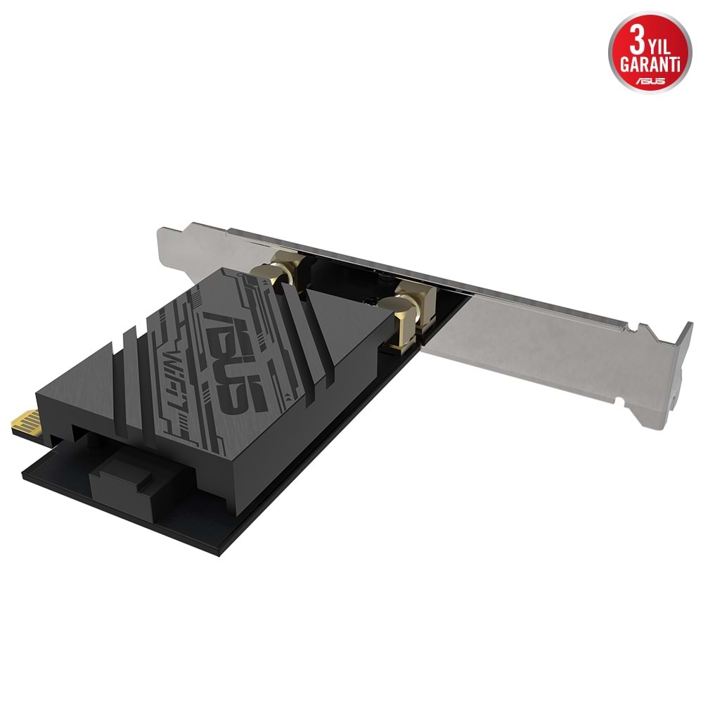 Asus PCE-BE92BT Wi-Fi 7 + Bluetooth 6GHz PCI Express Adaptör