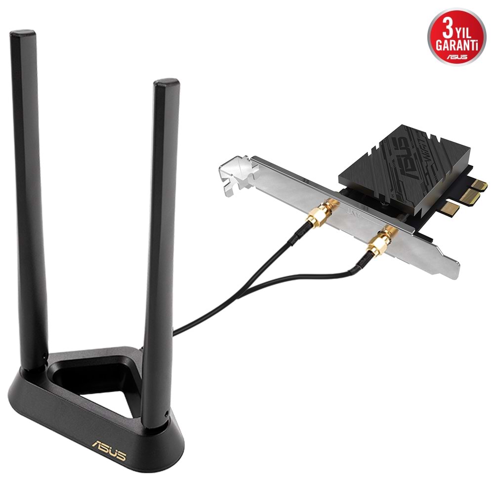 Asus PCE-BE92BT Wi-Fi 7 + Bluetooth 6GHz PCI Express Adaptör