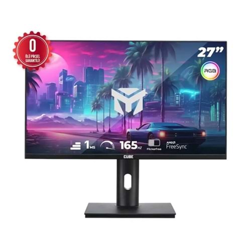 Cube PA-27V165F 27'' 1 MS 165 HZ RGB Gaming Monitör