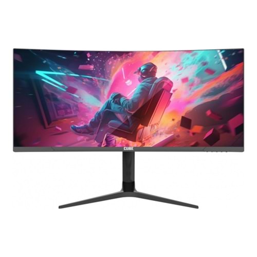 Cube 34 PA-34V165C 2K WQHD 1ms 165Hz Dp/Hdmi/Type-C Yükseklik Ayarlı Curved VA Monitör